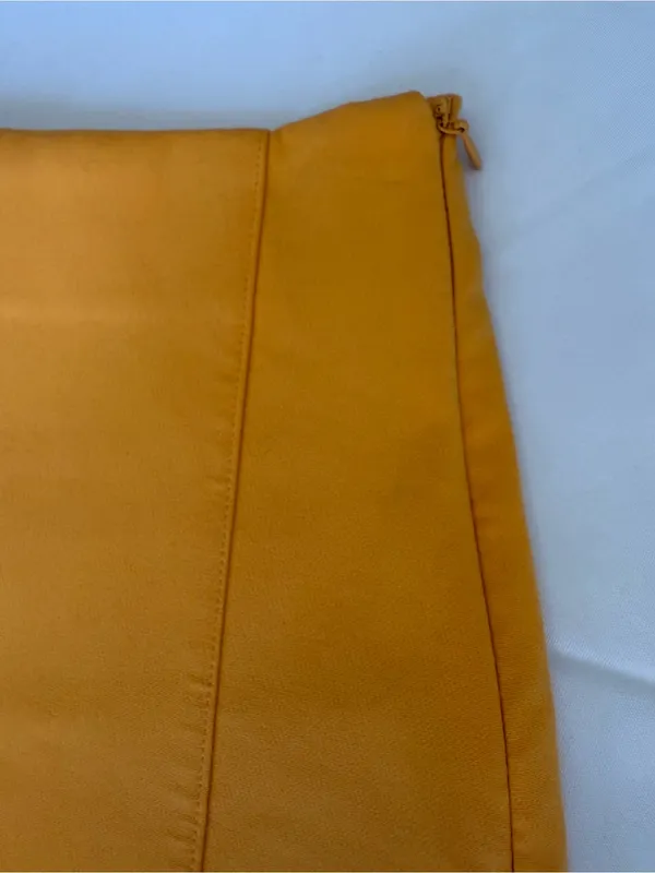 Zara Yellow Orange Mini Skort Size Small - Image 5