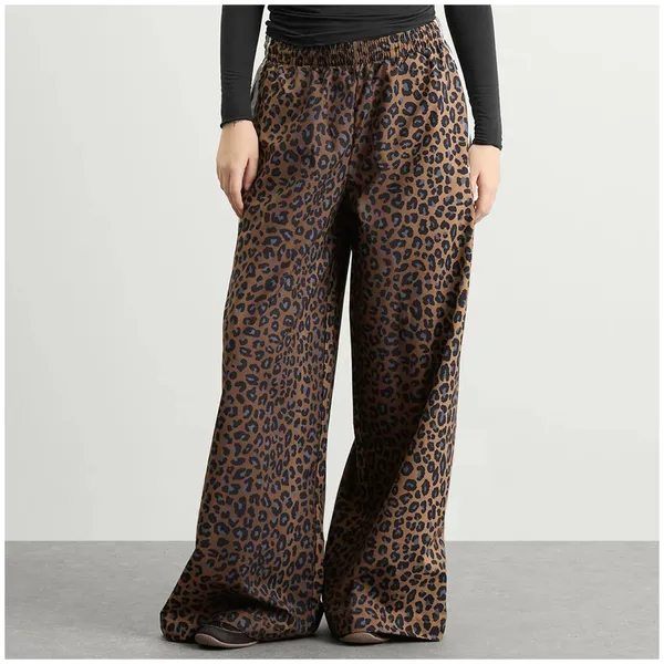 ADIDAS leopard printed oversized track pants - Image 4