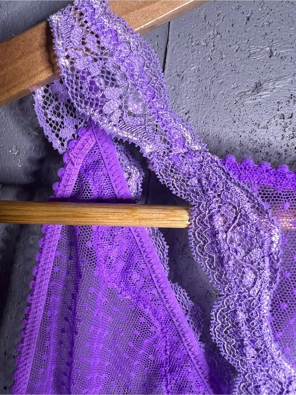 Free People Intimately Midweek Longline Purple Bralette in size Small - Image 8