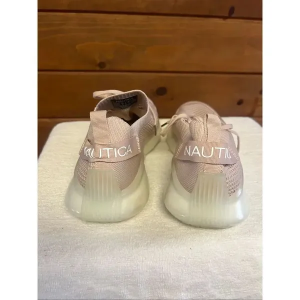 Nautica women's lace-up athletic sneakers dusty rose Sz 9 - Image 3