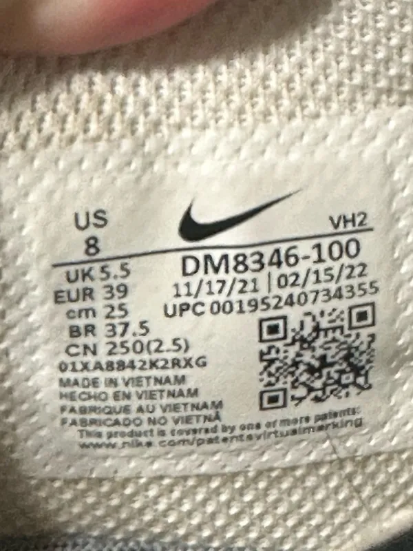 Nike Air Max Women's Excee White Green Gray Athletic Shoes US 8 UK 5.5 EU 39 - Image 8