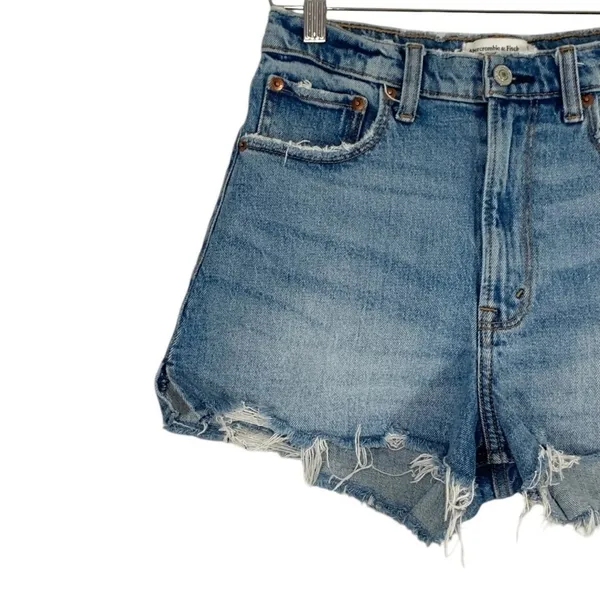 Abercrombie & Fitch The Cutoff High Rise Shorts Size 25 - Image 4