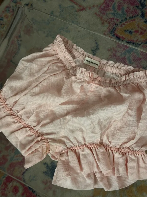 My Mum Made It Sheer Bloomers Ruffled Hem Shorts - Image 5