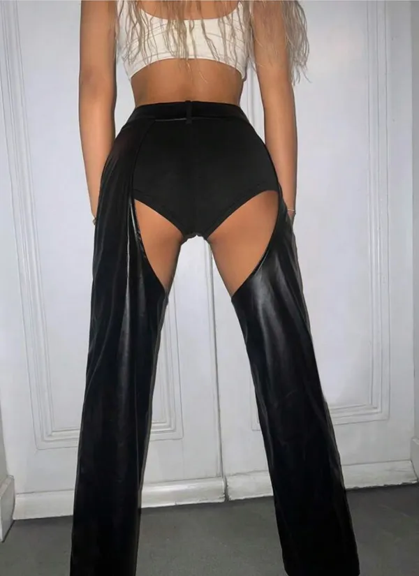 Cut out black pants. - Image 3
