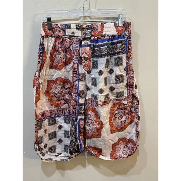 Intimately Free People Oasis Lounge Shorts Patchwork Size Medium Cuffed - Image 3