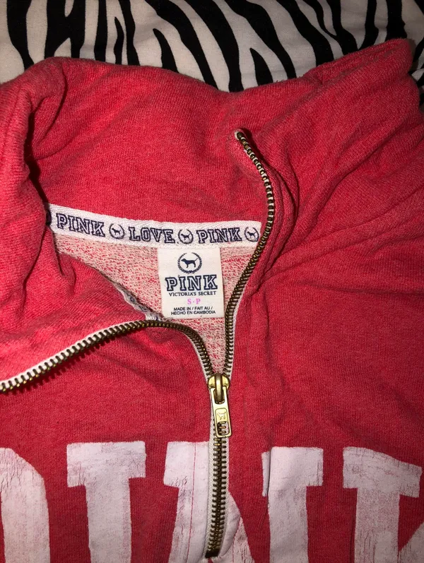 PINK Zip Sweatshirt - Image 3