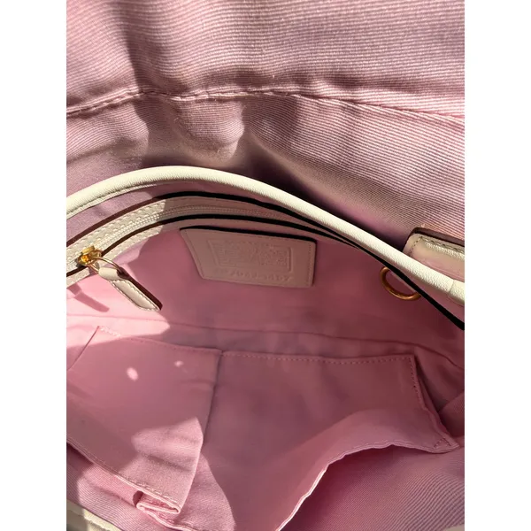 Coach Y2K Pink Soho Buckle Bag Mini Signature Jacquard Cream Leather 1457 - Image 2