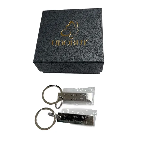 New Love You Then Always Will Couple Family Silver Tone Keychain - Image 4