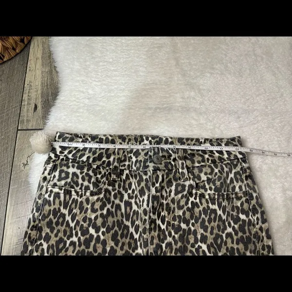 American Eagle Leopard Next Level Stretch Jeans 2 X-Short - Image 3