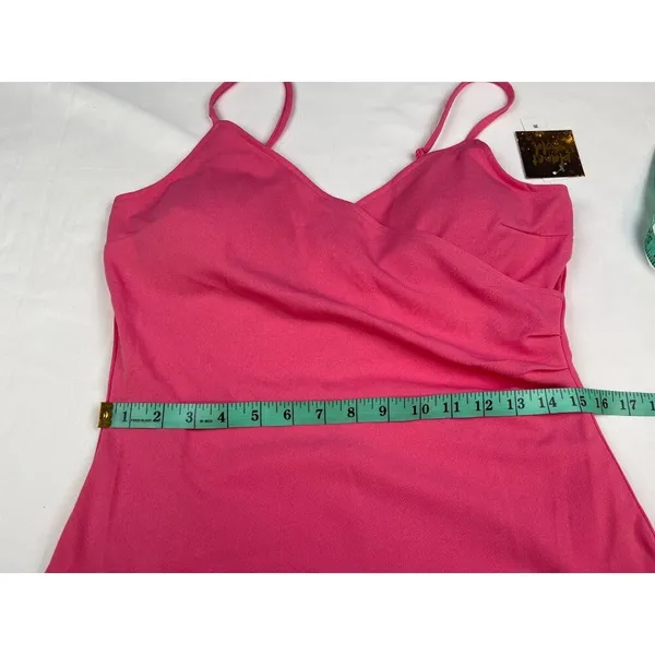 Planet Gold Women's Pink Asymmetrical Dress Sz XL SKU 4209 - Image 7