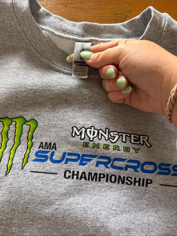 Supercross Crewneck Gray Size XL - Image 4