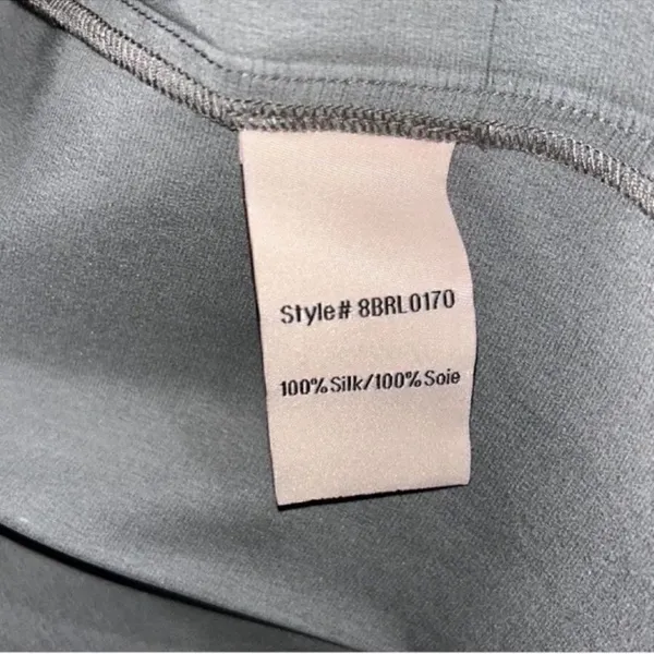 Badgley Mischka Ombre Grey Loungewear Silk top (Size Medium) - Image 5