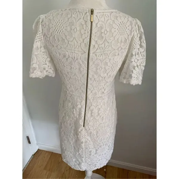 White lace dress size 6 wedding like dress short bride night out - Image 3