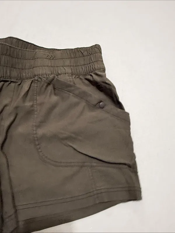 Avalanche Olive Women's Elastic-Waist Athletic Shorts - Image 3