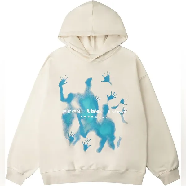 Aelfric Eden Abstraction Shadow Print Hoodie Small - Image 2