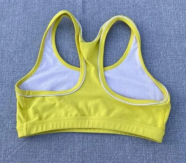 Nike Yellow Sports Bra - Image 2