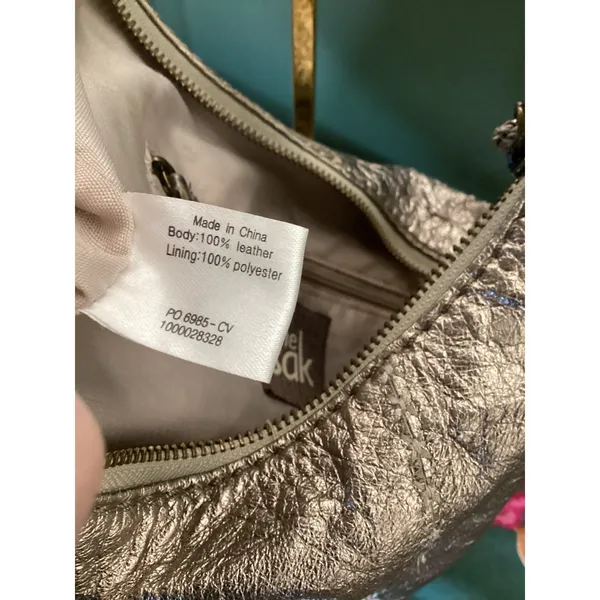 The Sak‎ Hobo Bag Women Small Gold Metallic Leather Slouchy Shoulder Bag - Image 5