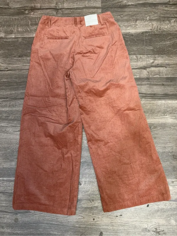 NWT A New Day Corduroy Wide Leg Pants Rust Size 4R 100% Cotton - Image 4