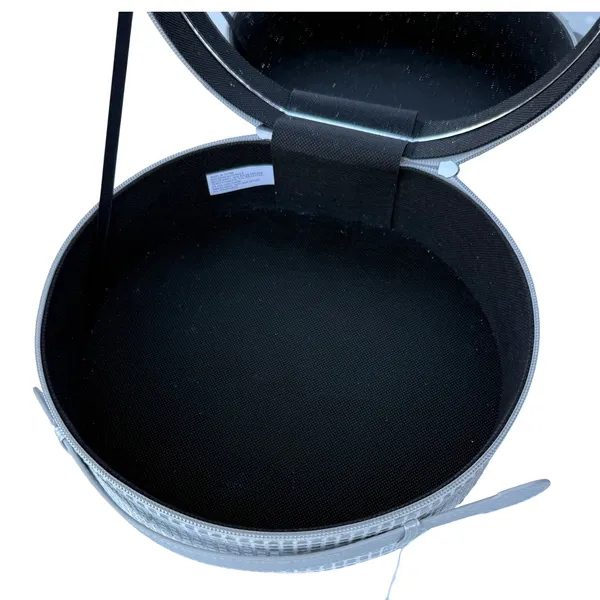 JoyBright Disco Dreams Beauty Box Silver Holographic Round Train Case Mirror NWT - Image 4