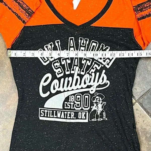 Rivalry Threads Oklahoma State University Cowboys Baseball Shirt Small - Image 7