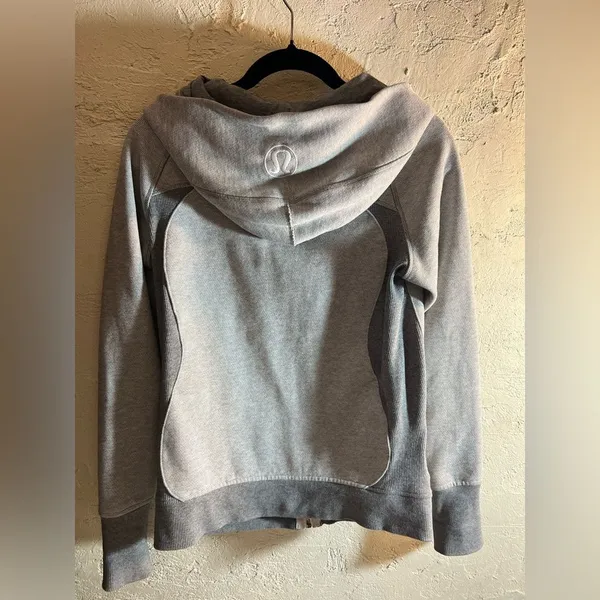 Lululemon Athletica Scuba Gray Zippered Fitted Hoodie 6 - Image 8