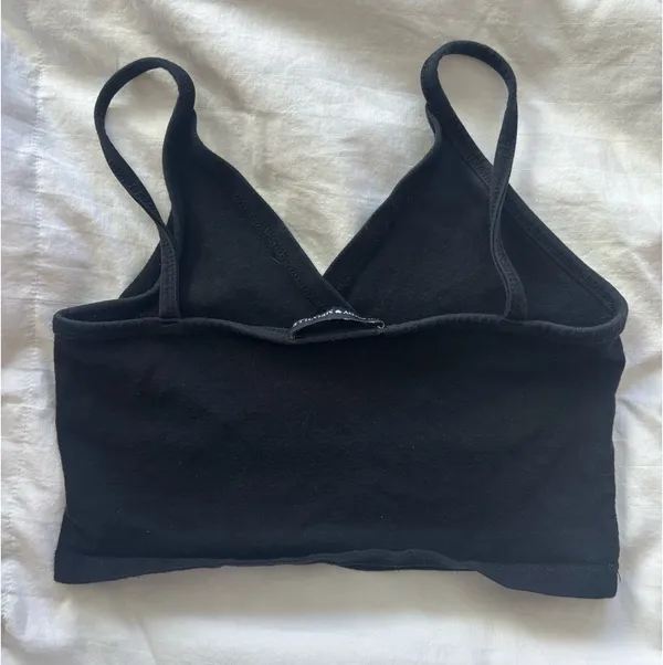 Brandy Melville Black Tank Top Cropped - Image 2