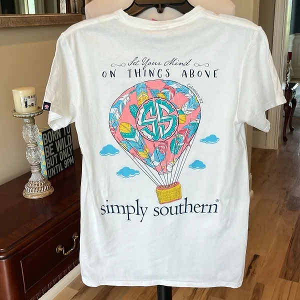 Simply Southern White Cotton Short Sleeve - Image 3