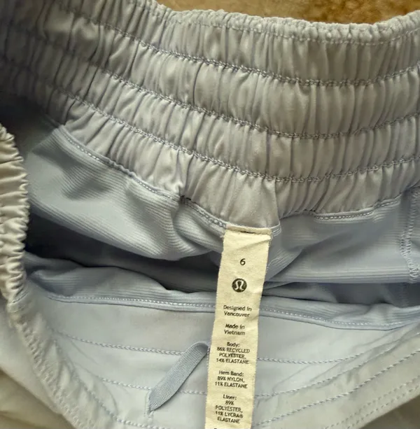 lululemon athletica Light Blue Women's Athletic Shorts - Image 4