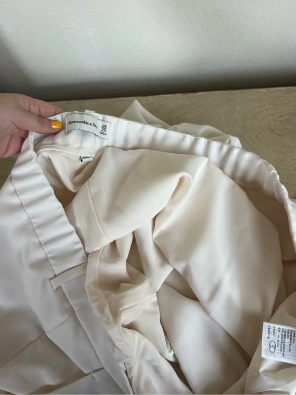 Abercrombie & Fitch Curve Love Tailored Wide Leg Crop Pants - Image 10