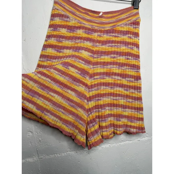 Free People Aquarius Sweater Shorts Womens Size Small Knit Pull On High Waist - Image 4