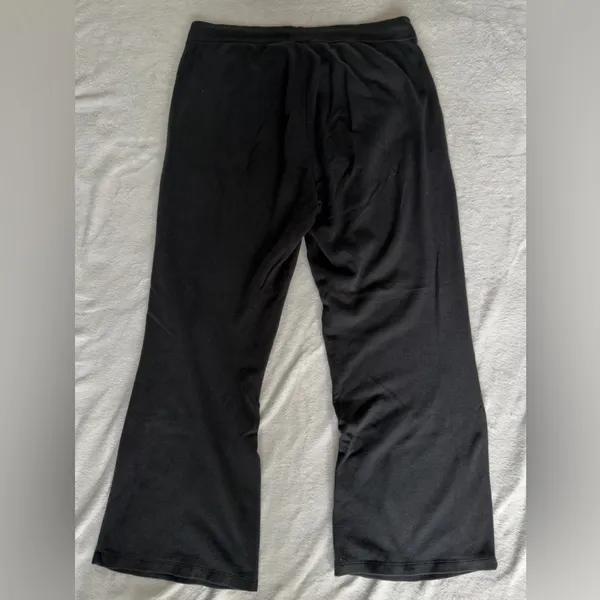 Women’s Nike Black Sweatpants with White Swoosh - Image 3