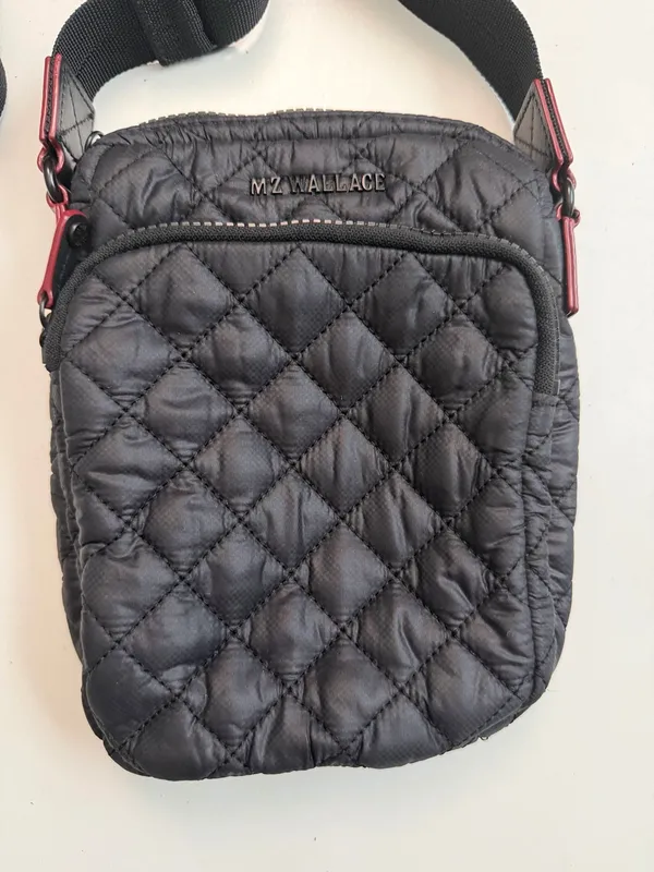 MZ Wallace Crossbody Bag Purse Quilted Lightweight Metro Travel Black Unisex - Image 2