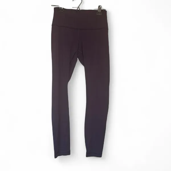 Lululemon Purple High Rise Leggings Yoga Pants Womens 6 Athletic Gym Workout - Image 2