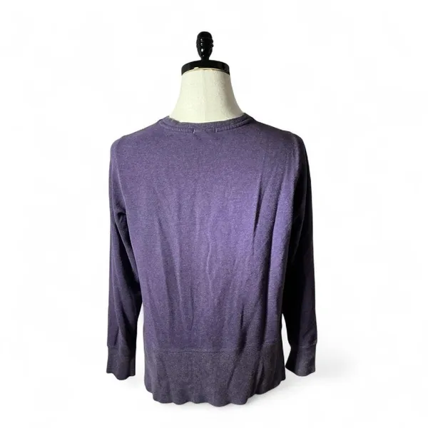 LL Bean Womens Purple Crew Neck Sweatshirt‎ Gorpcore Pullover M PET 516882 - Image 2