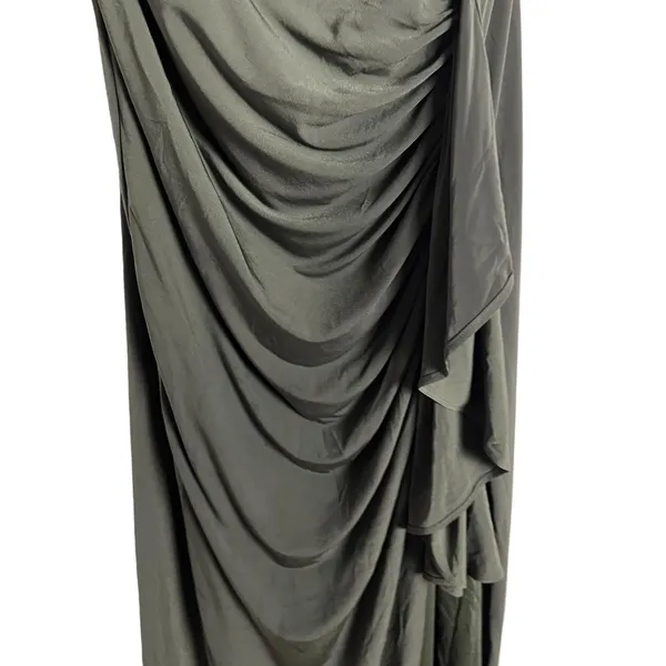 Katie May Willow Olive Green Lace Bustier Maxi Formal Gown Dress Sz XL - Image 11