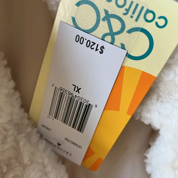 NWT C& C California White Teddy Faux Fur Sherpa Cozy Coat XL Ivory white - Image 8