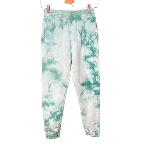 Frankie's Bikinis Aiden‎ Sweatpants Emerald Tie Dye Green Size Small - Image 3