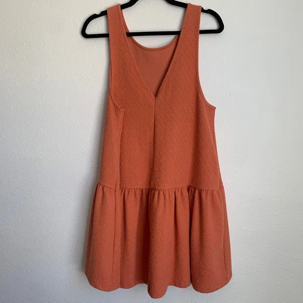 Free People Easy Street Sleeveless Mini Dress in Coral‎ - Image 4