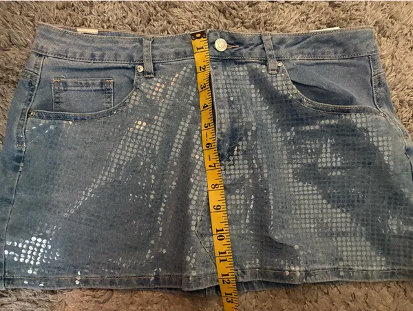 Mini Skirt Blue Size L - Image 5