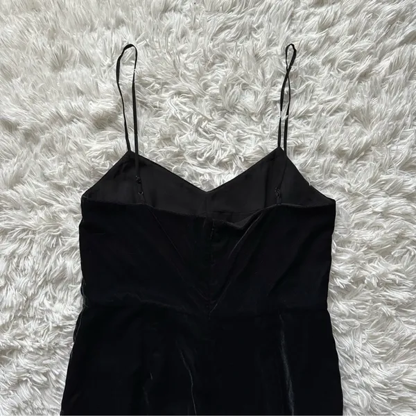 Jcrew Cropped Velvet Jumpsuit Black Size 6 - Image 10