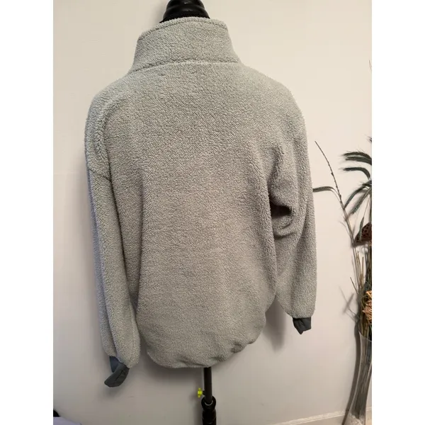 OFFLINE‎ by Aerie Sherpa Fleece Half Zip Pullover Sweatshirt gray S P - Image 2
