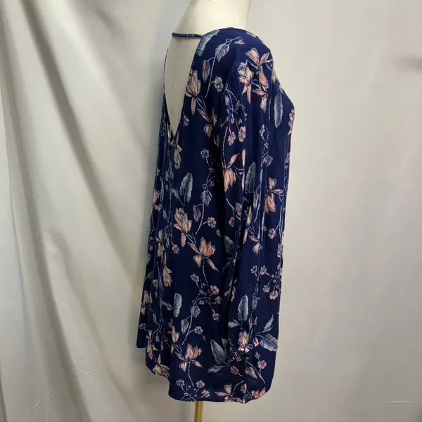 Billabong Heart strayed Floral Mini Dress Womens Medium Rayon Boho‎ Summer - Image 7