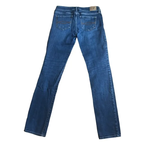 Abercrombie & Fitch Distressed Slim Straight Jean Blue Size 27X31 Casual - Image 2