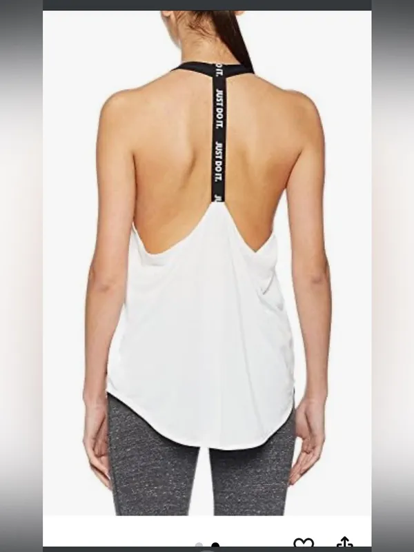 NIKE Elastika Solid Women's Tank Top Size Medium - Image 2