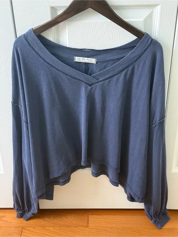 Free People We The Free Buffy Tee in Indigo - Image 2