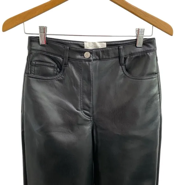Aritzia The Melina Pant Vegan Leather In Black Size US 4 - Image 5