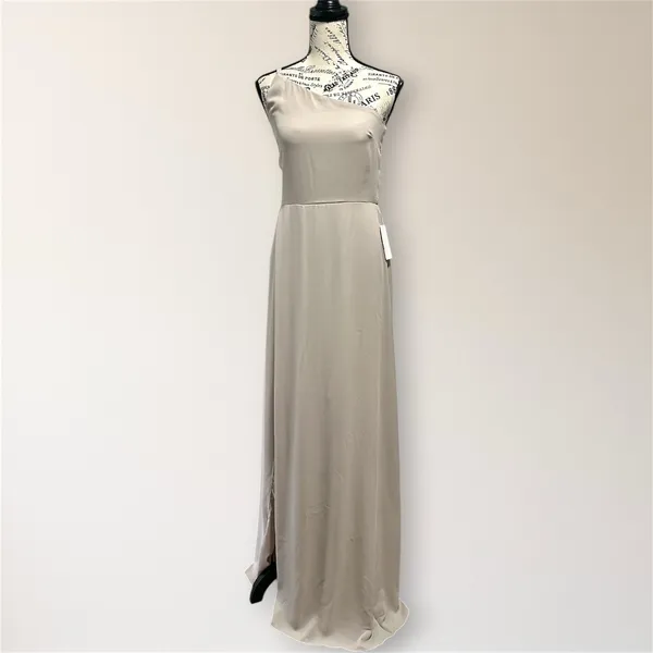 Show Me Your Mumu Shannon Maxi Dress One Shoulder Beige Bridesmaid Wedding Guest - Image 2