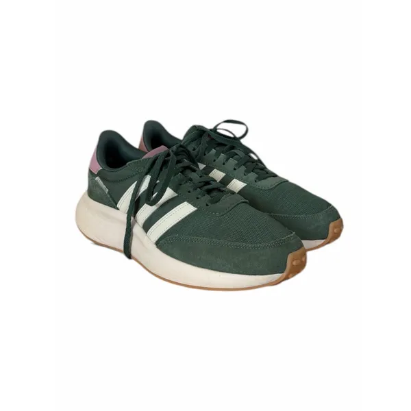 Adidas VL Court 3.0 Collegiate Green White Glow Pink Stripe Size 7.5 Soccercore - Image 7