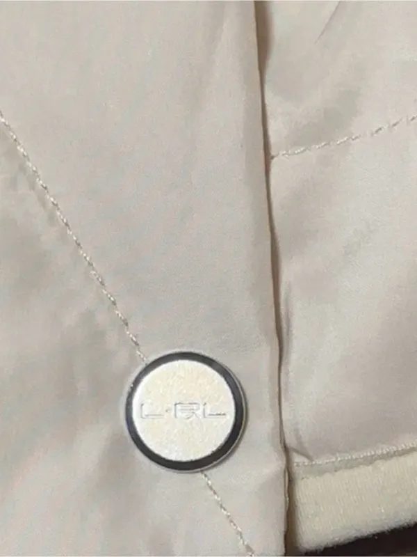 Vintage L-RL Ralph Lauren Active Cream Quilted Puffer Sherpa Jacket Size Medium - Image 4