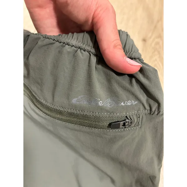 Eddie Bauer Womens Sage Green Ripstop‎ Nylon Stretch Jogger Pants EB005943 Small - Image 6